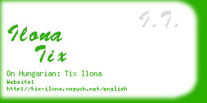 ilona tix business card